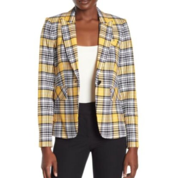 veronica beard yellow blazer